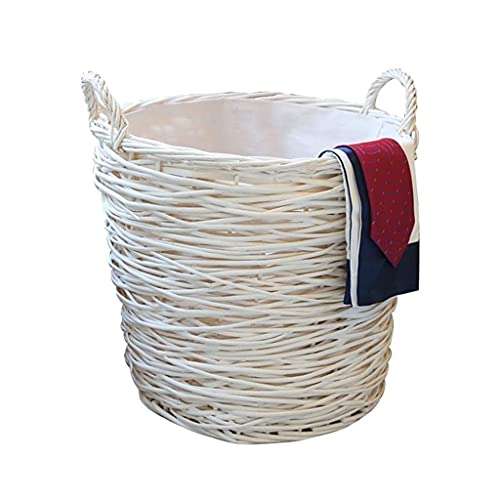 Aufbewahrungskorb Rattan Box Korb Willow gewebte Stoff Desktop Snack Sortierbox Sundies Box Storage Box Collection (Weiß US A) Aqiong von HLRTBCN