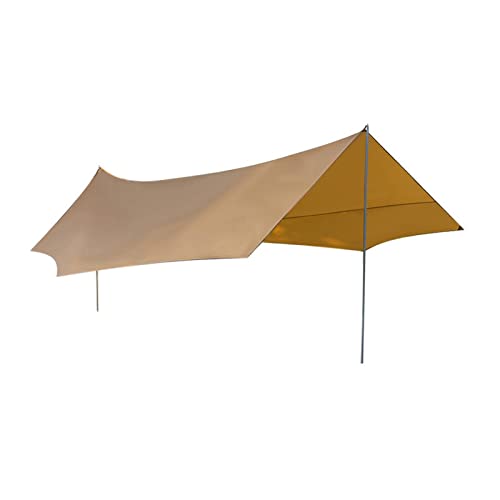 Campingzeltplane, Campingplane, wasserdicht, Campingzelt, tragbar, Wandern, Angeln, Picknick zum Wandern, Angeln, Picknick (Farbe: Braun, Größe: 350 x 250 cm) Aqiong von HLRTBCN