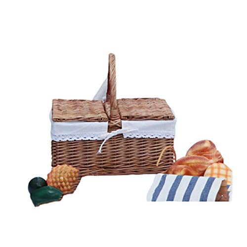 Weidenkorb aus Rattan, Picknickkorb, Aufbewahrung von Ostereiern und Osterbonbons, Hochzeitskorb (Farbe: A) (A) Aqiong von HLRTBCN