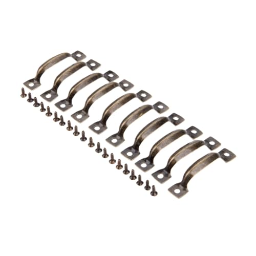 HLXDZ KnöPfe FüR SchräNke 10 Pc 52 * 11mm Antike Schrank Knöpfe Möbel Griffe Schrank Schublade Küche Pull Griff Möbel Hardware Bequemer Griff(Antique Bronze) von HLXDZ