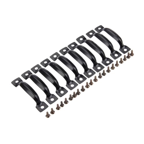 HLXDZ KnöPfe FüR SchräNke 10 Stück Antike Bronze-Silber-Schwarz-Möbelgriffe, Schrankknöpfe Und Griffe, Schrank, Schublade, Küche, Möbelbeschläge Bequemer Griff(C) von HLXDZ