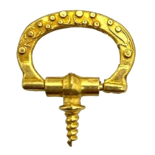 HLXDZ KnöPfe FüR SchräNke 10 Stück Jewerly Box Finger Griff Tab for Schubladenschrank Knopf Dekorative DIY Möbel Hardware Bequemer Griff(Gold) von HLXDZ