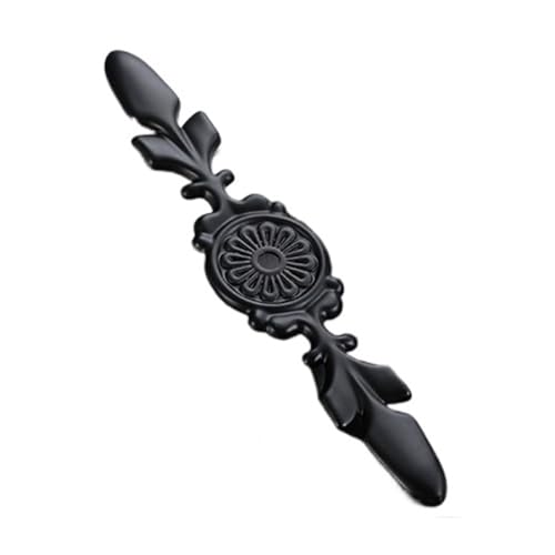 HLXDZ KnöPfe FüR SchräNke 10 Stück Luxus-Diamant-Kristall-Schrankgriffe for Kleiderschrank, Schuhkarton, Schranktür, Schublade, Knöpfe, Möbelzieher Bequemer Griff(Black Plate-01S) von HLXDZ