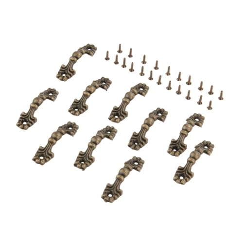 HLXDZ KnöPfe FüR SchräNke 10 Stück Mini-Antik-Bronze-Knäufe, Griffe, 42 X 12 Mm, Zugkraft Mit Schrauben, Vintage-Blumenmuster, Dekor, Schubladen, Schränke, Badezimmer, Alt-Europäisch Bequemer Griff HLXDZ KnöPfe FüR SchräNke 10 Stück Mini-Antik-Bronze-Knäufe, Griffe, 42 X 12 Mm, Zugkraft Mit Schrauben, Vintage-Blumenmuster, Dekor, Schubladen, Schränke, Badezimmer, Alt-Europäisch Bequemer Griff von HLXDZ