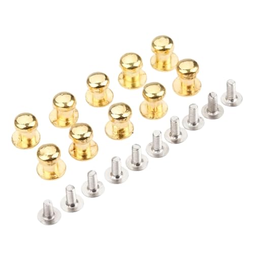 HLXDZ KnöPfe FüR SchräNke 10 Stück Möbelgriffe Schmuck Holzkiste Kleine Griffe Schubladenschrankgriffe Ziehknopf Hardware-Zubehör Bequemer Griff(Gold) von HLXDZ