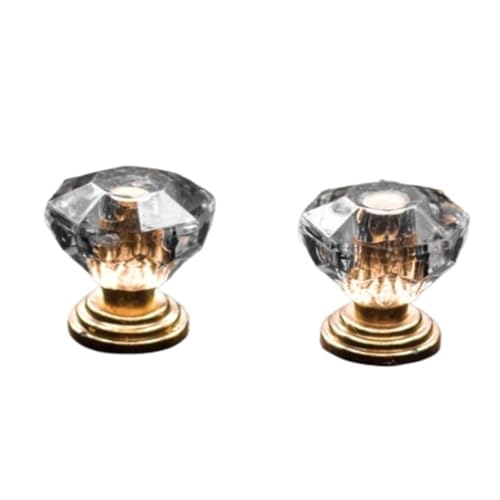 HLXDZ KnöPfe FüR SchräNke 10 Stück Möbelknauf, Ziehgriff, Verwendung for Knauf, Schrank, Schrank, Schublade, Beschläge, Goldfarben, Diamant-Kristallform, Acryl Bequemer Griff HLXDZ KnöPfe FüR SchräNke 10 Stück Möbelknauf, Ziehgriff, Verwendung for Knauf, Schrank, Schrank, Schublade, Beschläge, Goldfarben, Diamant-Kristallform, Acryl Bequemer Griff von HLXDZ