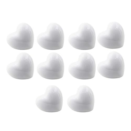 HLXDZ KnöPfe FüR SchräNke 10PCS Keramik Cartoon Schrank Knöpfe Griffe Herz Schublade Schrank Griffe Kinderzimmer Möbel Griff Tür Hardware Weiß Bequemer Griff HLXDZ KnöPfe FüR SchräNke 10PCS Keramik Cartoon Schrank Knöpfe Griffe Herz Schublade Schrank Griffe Kinderzimmer Möbel Griff Tür Hardware Weiß Bequemer Griff von HLXDZ