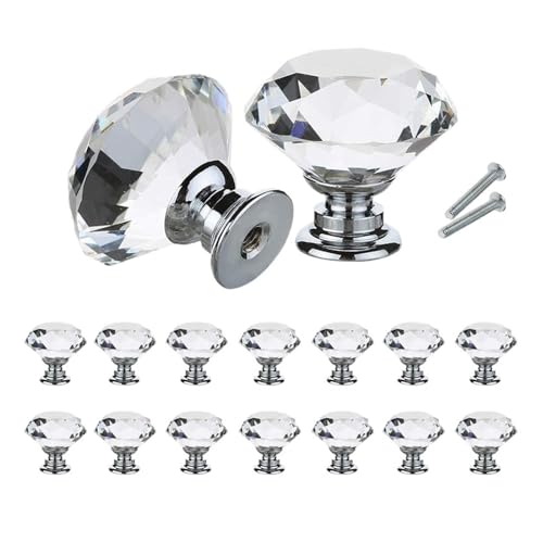 HLXDZ KnöPfe FüR SchräNke 16 Stück 30 Mm Rautenform Design Kristallglas Knöpfe Schrank Schubladengriff Küchenschrank Tür Kleiderschrank Griffe Hardware Bequemer Griff HLXDZ KnöPfe FüR SchräNke 16 Stück 30 Mm Rautenform Design Kristallglas Knöpfe Schrank Schubladengriff Küchenschrank Tür Kleiderschrank Griffe Hardware Bequemer Griff von HLXDZ