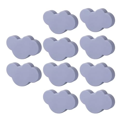 HLXDZ KnöPfe FüR SchräNke 2/4/6/10 Stück Cartoon-Möbelgriffe, Kinderzimmerknöpfe, Griffe for Schränke, Schubladengriff, Türknauf for Schrankgriffe Bequemer Griff(Grey 10pcs,54x36mm) von HLXDZ