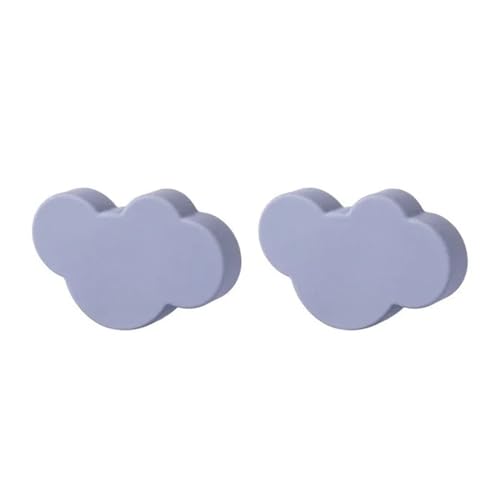 HLXDZ KnöPfe FüR SchräNke 2/4/6/10 Stück Cartoon-Möbelgriffe, Kinderzimmerknöpfe, Griffe for Schränke, Schubladengriff, Türknauf for Schrankgriffe Bequemer Griff(Grey 2pcs,54x36mm) von HLXDZ