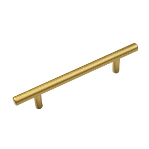 HLXDZ KnöPfe FüR SchräNke 20 Stück Schrankgriffe Aus Edelstahl for Küchenschränke, Möbelgriffe, Schubladenbeschläge, T-Griffe Bequemer Griff(20PCS Gold 160mm) von HLXDZ