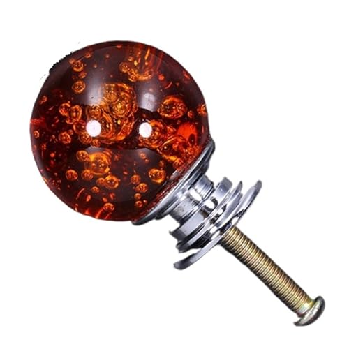 HLXDZ KnöPfe FüR SchräNke 30 Mm Kristall-Blasenkugel-Möbelknauf, Küchenschrank-Türgriffe, Schubladenknöpfe, Schrankgriffe, Kleiderschrank-Türgriffe Bequemer Griff(Metal Rocker) von HLXDZ