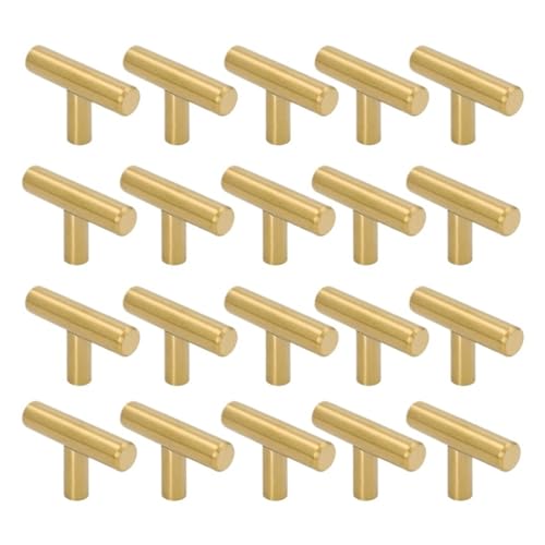 HLXDZ KnöPfe FüR SchräNke 50 Mm Lange Einloch-Schrankknöpfe Und Griffe for Türen, Schränke, Schubladen, Schlafzimmermöbel, Gebürstet, 20 Stück, Gold Bequemer Griff HLXDZ KnöPfe FüR SchräNke 50 Mm Lange Einloch-Schrankknöpfe Und Griffe for Türen, Schränke, Schubladen, Schlafzimmermöbel, Gebürstet, 20 Stück, Gold Bequemer Griff von HLXDZ