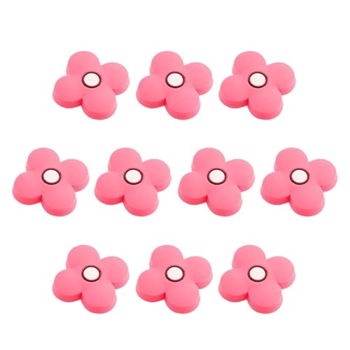 HLXDZ KnöPfe FüR SchräNke 6 Stück / 8 Stück / 10 Stück Gummi-Antikollisions-Cartoon-Einzellochknopf Wohnmöbelgriff Schubladenschrank-Zuggriff - Rosa Bequemer Griff(10pcs) von HLXDZ