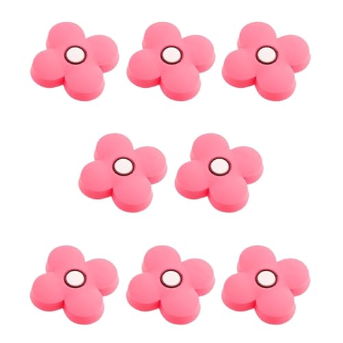 HLXDZ KnöPfe FüR SchräNke 6 Stück / 8 Stück / 10 Stück Gummi-Antikollisions-Cartoon-Einzellochknopf Wohnmöbelgriff Schubladenschrank-Zuggriff - Rosa Bequemer Griff(8pcs) von HLXDZ