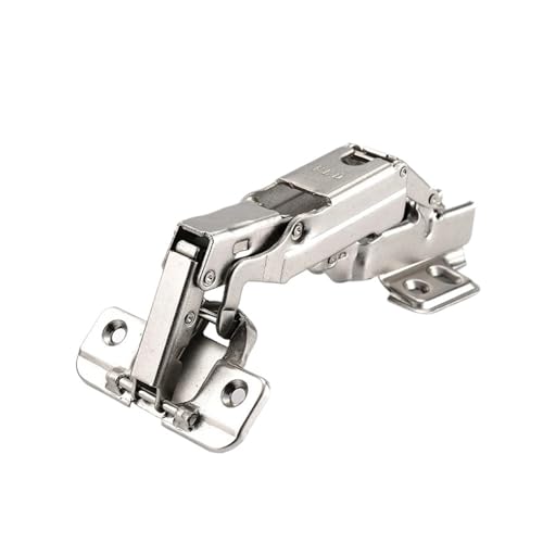 HLXDZ Scharniere FüR SchräNke 175-Grad-Hydraulikpufferscharnier, Rostfreier Eisenpuffer, Soft-Close-Schrank, Schranktürscharniere for Möbelbeschläge MüHelose Installation(Full Overlay) von HLXDZ