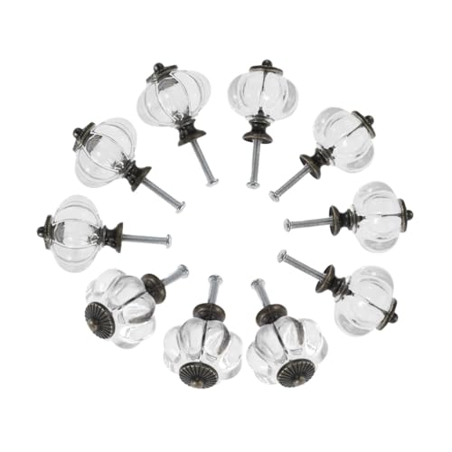 KnöPfe FüR SchräNke 20 Stück/10 Stück Transparenter Kürbisknauf Aus Acryl + Legierung, Klarer Griff, For Schrank, Schublade, Dekor, Küche, Kommode, Kleiderhaken Mit Schraube Bequemer Griff(10pcs) KnöPfe FüR SchräNke 20 Stück/10 Stück Transparenter Kürbisknauf Aus Acryl + Legierung, Klarer Griff, For Schrank, Schublade, Dekor, Küche, Kommode, Kleiderhaken Mit Schraube Bequemer Griff(10pcs) von HLXDZ