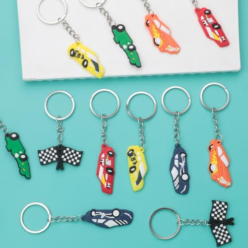 HLenyoy 30 Stück Rennwagen Schlüsselanhänger Rennwagen Party Favors Schlüsselanhänger Dekoration Geburtstag Party Dekorationen Goodie Bag Füller HLenyoy 30 Stück Rennwagen Schlüsselanhänger Rennwagen Party Favors Schlüsselanhänger Dekoration Geburtstag Party Dekorationen Goodie Bag Füller von HLenyoy