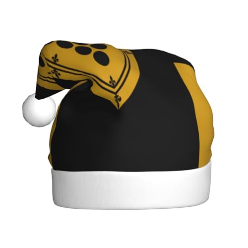 Cornwall County Flagge, Weihnachtsmütze, Weihnachtsmannmützen für Erwachsene, Samt, bequem, für Neujahrsparty von HMBGFW