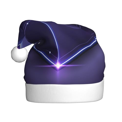 Dreieckige Weihnachtsmütze, Weihnachtsmannmützen für Erwachsene, Samt, bequem, für Neujahrsparty Dreieckige Weihnachtsmütze, Weihnachtsmannmützen für Erwachsene, Samt, bequem, für Neujahrsparty von HMBGFW