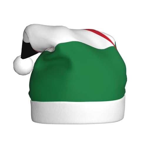 Flagge Palästinas Weihnachtsmütze, Weihnachtsmannmützen für Erwachsene, Samt, Komfortmütze für Neujahr, festliche Party Flagge Palästinas Weihnachtsmütze, Weihnachtsmannmützen für Erwachsene, Samt, Komfortmütze für Neujahr, festliche Party von HMBGFW