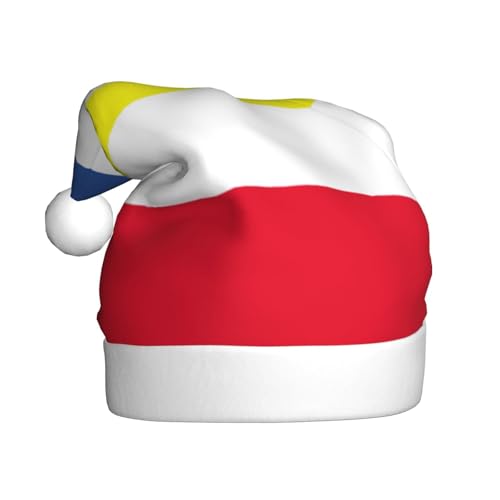 Flagge des Kantons Mecklenburg Weihnachtsmütze Nikolausmützen für Erwachsene Samt Komfort Mütze für Neujahr Festliche Party Flagge des Kantons Mecklenburg Weihnachtsmütze Nikolausmützen für Erwachsene Samt Komfort Mütze für Neujahr Festliche Party von HMBGFW