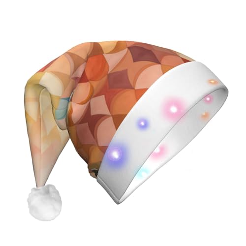 HMBGFW Leuchtender Weihnachtshut mit Fischschuppenmuster, langer Weihnachtshut für Erwachsene mit LED-Beleuchtung, fröhlicher Weihnachtshut für festliche Anlässe HMBGFW Leuchtender Weihnachtshut mit Fischschuppenmuster, langer Weihnachtshut für Erwachsene mit LED-Beleuchtung, fröhlicher Weihnachtshut für festliche Anlässe von HMBGFW