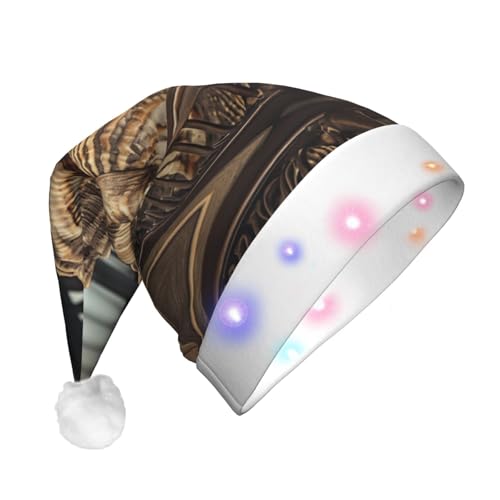 HMBGFW Leuchtender Weihnachtshut mit Muschelrahmen in einer Badewanne, langer Weihnachtshut für Erwachsene mit LED-Beleuchtung, fröhlicher Weihnachtshut für festliche Anlässe HMBGFW Leuchtender Weihnachtshut mit Muschelrahmen in einer Badewanne, langer Weihnachtshut für Erwachsene mit LED-Beleuchtung, fröhlicher Weihnachtshut für festliche Anlässe von HMBGFW