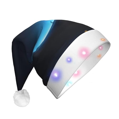HMBGFW Weihnachtshut, leuchtend, Polarnacht, langer Weihnachtshut für Erwachsene mit LED-Beleuchtung, fröhlicher Weihnachtshut für festliche Anlässe HMBGFW Weihnachtshut, leuchtend, Polarnacht, langer Weihnachtshut für Erwachsene mit LED-Beleuchtung, fröhlicher Weihnachtshut für festliche Anlässe von HMBGFW