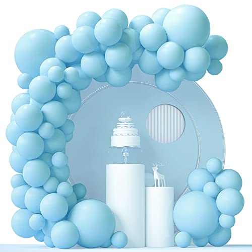 Blau Luftballon Set, 100 Stück Ballon Girlande Verschiedene Größen 45 30 25 12 cm, Ballongirlande Helium Ballons Deko für Verlobung Hochzeit Baby Shower Geburtstag Party Dekoration von HMBTEN