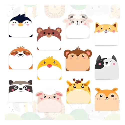 HMCEY 12 Pack Kleine Haftnotizen Kinder,Notizblock Mitgebsel,Klebezettel Klein,Niedliche Haftnotizen Lustige,Notizzettel Selbstklebend,Schulnotizen,Süße Sticky Notes,Haftnotizzettel Set,Haftnotizblock HMCEY 12 Pack Kleine Haftnotizen Kinder,Notizblock Mitgebsel,Klebezettel Klein,Niedliche Haftnotizen Lustige,Notizzettel Selbstklebend,Schulnotizen,Süße Sticky Notes,Haftnotizzettel Set,Haftnotizblock von HMCEY