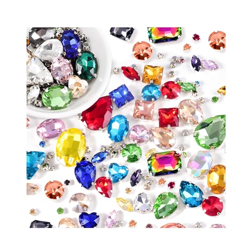 HMCEY 130 Stück Strasssteine zum AufnäHen,Strasssteine für Kleidung zum Nähen,Crystal Rhinestones,Kristalle zum Nähen,Glitzersteine für Textilien,Schmucksteine zum Basteln,Edelsteine zum Aufnähen HMCEY 130 Stück Strasssteine zum AufnäHen,Strasssteine für Kleidung zum Nähen,Crystal Rhinestones,Kristalle zum Nähen,Glitzersteine für Textilien,Schmucksteine zum Basteln,Edelsteine zum Aufnähen von HMCEY
