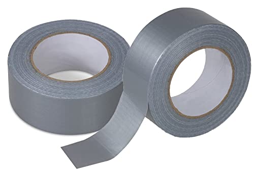 HMH-Shop Panzertape Silber Klebeband 50 m x 50 mm Gewebeband extra stark Panzerband universell einsetzbar Gewebeklebeband Duct Tape Gaffa Tape wasserfest (36) von HMH