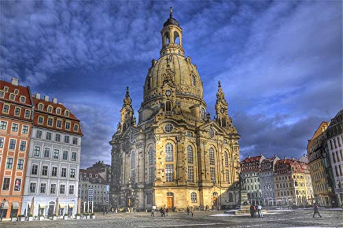 HMTTKPRO 5D Diamond Painting Kit Deutschland Dresden Frauenkirche Diamond Embroidery Home Hochzeitsdekoration 30x40 cm von HMTTKPRO