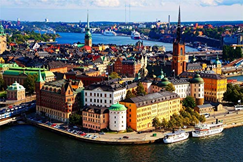 HMTTKPRO DIY 5D Diamond Paintings Kit Stockholm Schweden Diamond Mosaic Stickerei Runde Bohrer Geschenk 30x40 cm HMTTKPRO DIY 5D Diamond Paintings Kit Stockholm Schweden Diamond Mosaic Stickerei Runde Bohrer Geschenk 30x40 cm von HMTTKPRO