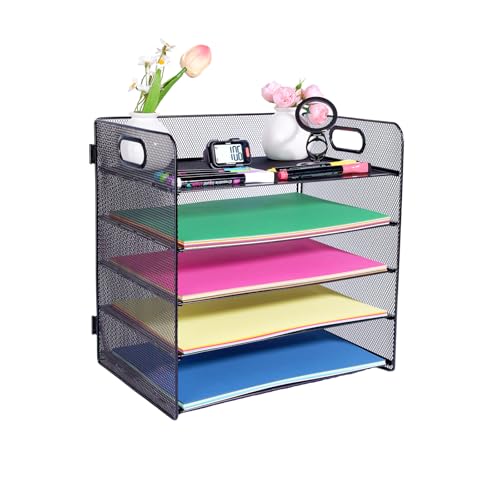 HMXLJJY Schreibtisch-Organizer mit 5 Ebenen, A4-Papier-A4-Papier-Organizer mit Griff, Netz-Schreibtisch-Organizer, Briefablage, Schreibtischablage, Dokumentenablage, Aktenregal für A4-Aktenordner, HMXLJJY Schreibtisch-Organizer mit 5 Ebenen, A4-Papier-A4-Papier-Organizer mit Griff, Netz-Schreibtisch-Organizer, Briefablage, Schreibtischablage, Dokumentenablage, Aktenregal für A4-Aktenordner, von HMXLJJY