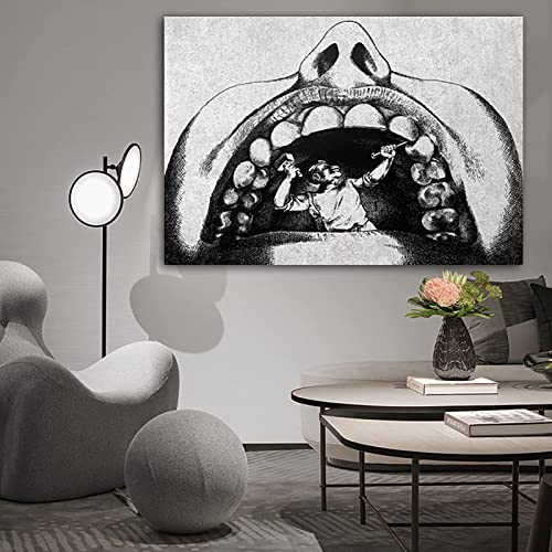 HMXQLW Leinwand Bild Zahn Anatomische Bilder Wohnzimmer Deko, Leinwand Bilder Poster und Drucke Wandkunst Malerei Schlafzimmer Wohnzimmer Dekoration Rahmenlos (40X60CM) von HMXQLW