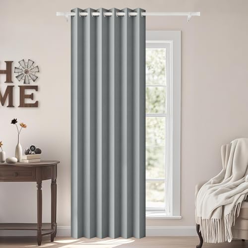 HMYI 100 % Verdunkelungsvorhänge mit Memory-Effekt, Plissee-Vorhänge mit Magnetverschluss, Raumverdunkelung, Fenstervorhang, 213,4 cm, für Wohnzimmer, Schlafzimmer, 1 Bahn, B 45 x L 84, Grau HMYI 100 % Verdunkelungsvorhänge mit Memory-Effekt, Plissee-Vorhänge mit Magnetverschluss, Raumverdunkelung, Fenstervorhang, 213,4 cm, für Wohnzimmer, Schlafzimmer, 1 Bahn, B 45 x L 84, Grau von HMYI