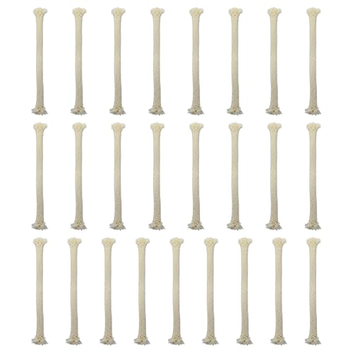 1/4 Zoll runde Öllampendochte 15,2 cm lang für Öllampen, Dochtbrenner, Alkoholkerzenbrenner, Lampberger Kerosinlampe (25 Stück) von HMYNJEI
