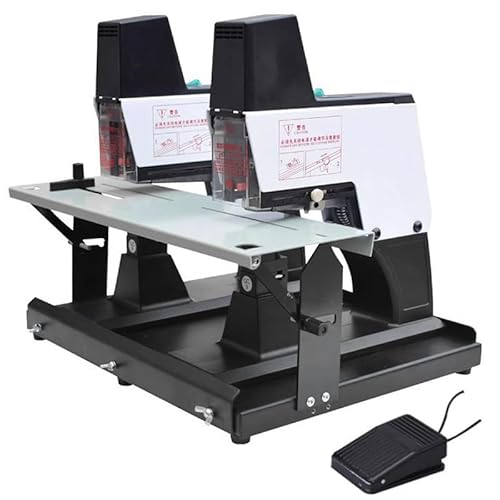 Automatischer Sattelhefter 9 Geschwindigkeiten Elektrischer Tischhefter Doppelnutzen-Buchbindegerät für Flach- und Sattelheftung mit Fußpedal, Hefttiefe bis 100mm,B Automatischer Sattelhefter 9 Geschwindigkeiten Elektrischer Tischhefter Doppelnutzen-Buchbindegerät für Flach- und Sattelheftung mit Fußpedal, Hefttiefe bis 100mm,B von HNBYLMM
