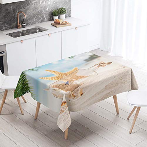 HNHDDZ Sommer Strand Urlaub Seestern Blau Gelb Tischdecke Rechteckig Wasserdicht Abwaschbar Garten Balkon Außen Fleckabweisend Camping Küche Couchtisch Für Gartentisch Hochzeit Outdoor (C,100x140 cm) HNHDDZ Sommer Strand Urlaub Seestern Blau Gelb Tischdecke Rechteckig Wasserdicht Abwaschbar Garten Balkon Außen Fleckabweisend Camping Küche Couchtisch Für Gartentisch Hochzeit Outdoor (C,100x140 cm) von HNHDDZ