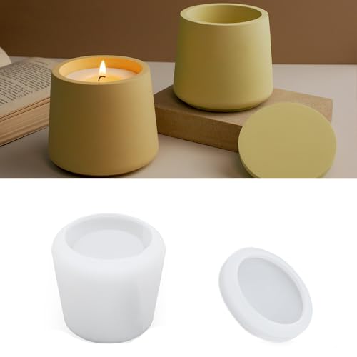 Silikonformen Gießformen,Silikonform Kerzenhalter mit Deckel,Silikonformen für Beton Gips DIY Kerzen,Silikonform Vase für Herstellung von Kunsthandwerk Silikonformen Gießformen,Silikonform Kerzenhalter mit Deckel,Silikonformen für Beton Gips DIY Kerzen,Silikonform Vase für Herstellung von Kunsthandwerk von HNLMZ
