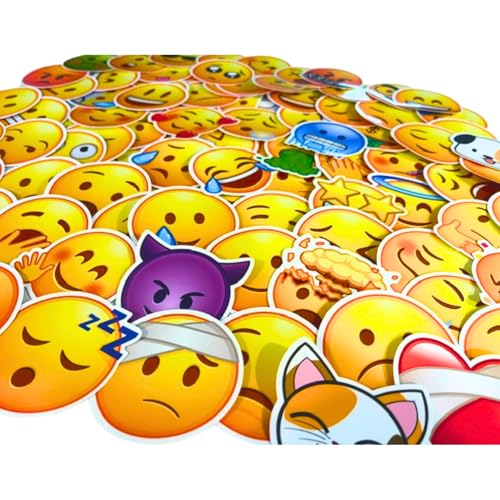 HNTR® Smiley-Emotion-Aufkleber, klassische Gesichts-Aufkleber, lustige und ausdrucksstarke Emoji-Vinyl-Aufkleber für Laptops, Wasserflaschen, Tagebücher und Bastelarbeiten HNTR® Smiley-Emotion-Aufkleber, klassische Gesichts-Aufkleber, lustige und ausdrucksstarke Emoji-Vinyl-Aufkleber für Laptops, Wasserflaschen, Tagebücher und Bastelarbeiten von HNTR