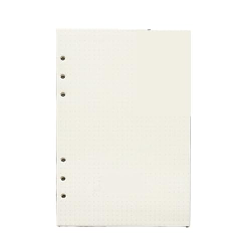HNULGVI spiralbuch 45 Blätter/90 Seiten Ring-Notizbuch-Einlage, Nachfüllpackungen, 6 Löcher, Loseblattpapier, Zeitschriften, A5, A6, A7(Dotted,A5 142x210mm) von HNULGVI