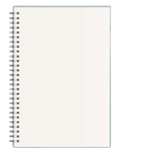 HNULGVI spiralbuch 80 Blätter A5/B5/A4 Flip Over Verdickte Gitter/Blank/Horizontale Linie Notizblock Journal Tagebuch Skizzenbuch(A4,Horizontal Line) von HNULGVI