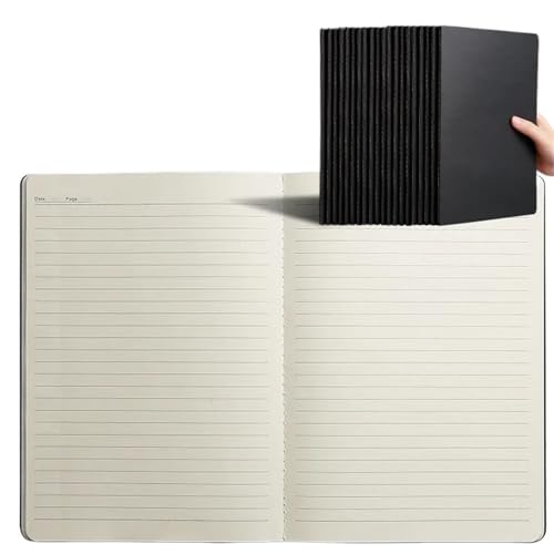 HNULGVI spiralbuch A4/A5/B5 Retro Spule Skizzenbuch Kraft Papier Skizze Malerei Tagebuch Notizblock Bücher Schule Schreibwaren(A5 Black Line) von HNULGVI