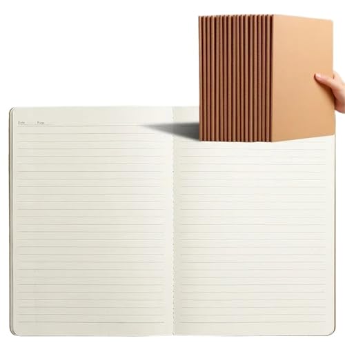 HNULGVI spiralbuch A4/A5/B5 Retro Spule Skizzenbuch Kraft Papier Skizze Malerei Tagebuch Notizblock Bücher Schule Schreibwaren(B5 Kraft Line) von HNULGVI