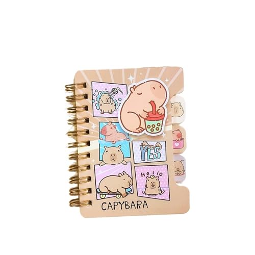 HNULGVI spiralbuch Schreibwaren Schulbedarf Bürozubehör Kratzpapier Notizblock Notizblock Tagebuch Journal 10,6 * 7,8 cm(Color 01) von HNULGVI