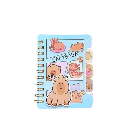 HNULGVI spiralbuch Schreibwaren Schulbedarf Bürozubehör Kratzpapier Notizblock Notizblock Tagebuch Journal 10,6 * 7,8 cm(Color 04) von HNULGVI