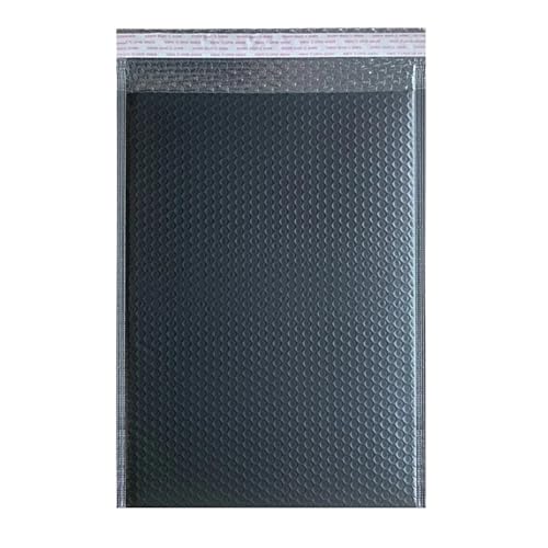 versandtaschen 20 Stück Poly Bubble Mailer Gepolsterte Umschläge Selbstklebend(25x30cm Black) von HNULGVI